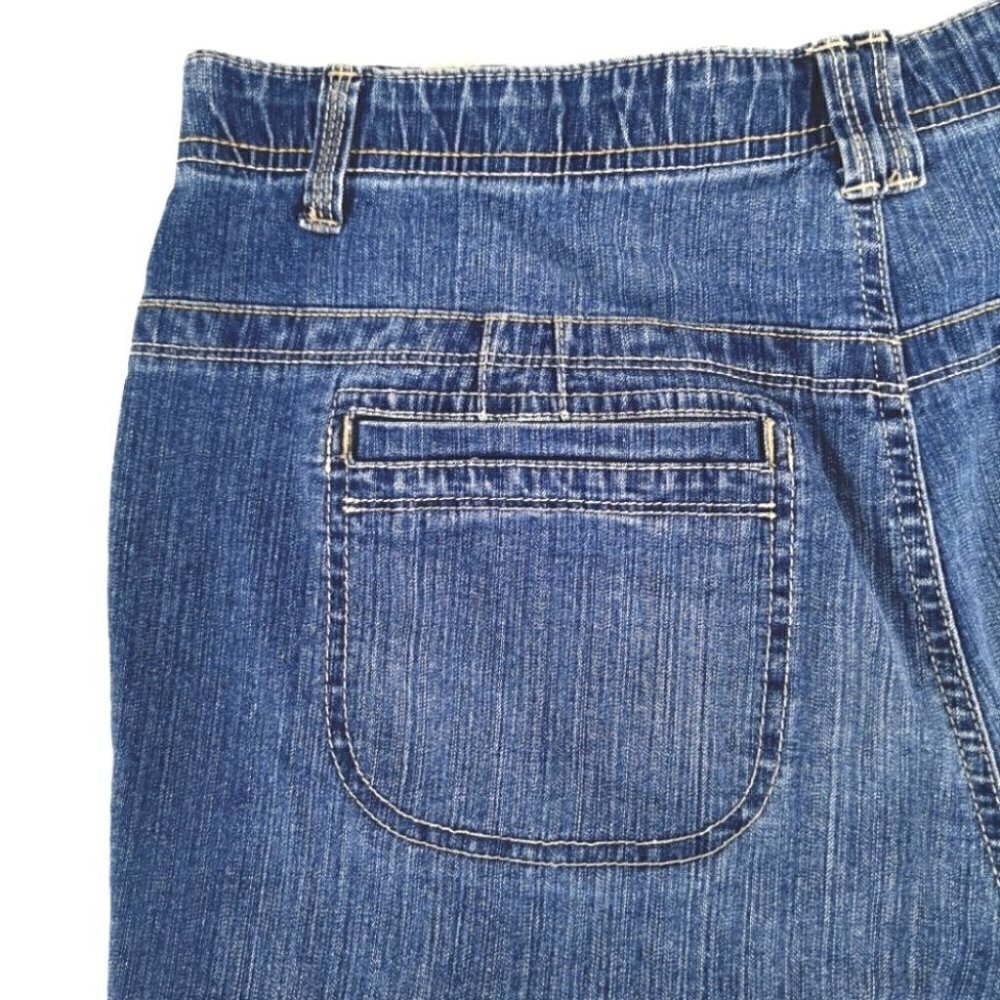 Gloria Vanderbilt Women's Blue Capris High Rise - Picture 4 of 12